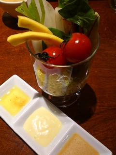 厳選野菜サラダコーナーの新鮮野菜