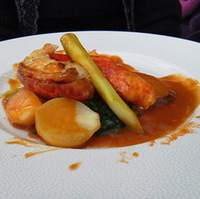 オマール海老のフリカッセ