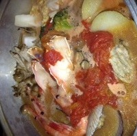 カキの海鮮トマト味噌鍋