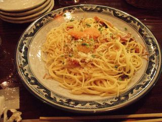 明太子のカルボナーラ