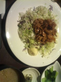 スタミナ生姜焼き膳