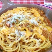 焼きチーズのミートソース