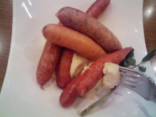 ドイツ屋台のソーセージ