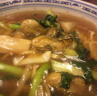 新鮮　生食カキのスープ麺