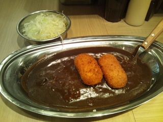 カニクリームコロッケカレー