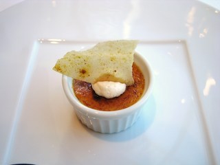 カボチャのクリームブリュレ