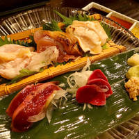 鶏さしみ盛り５種