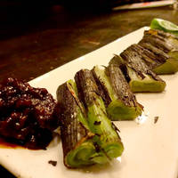 白ねぎの鶏味噌焼き