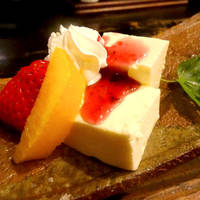 豆乳のレアチーズ