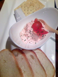 めんたいチーズのカナッペ