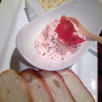 めんたいチーズのカナッペ