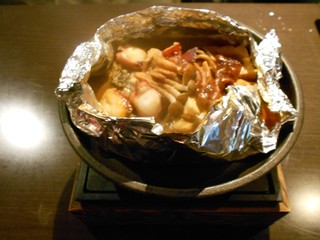 牡蠣、地ダコ味噌ホイル焼き