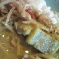 鶏肉のグリーンカレー