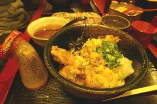 鳥天生醤油うどん