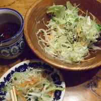 お昼の盛合せフライ定食