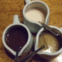 お昼の盛合せフライ定食