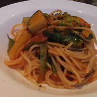 いろいろ有機野菜のスパゲッティアラビアータ