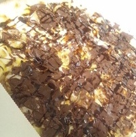 チョコレートとバナナのピッツァ