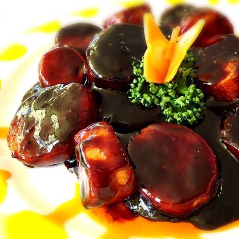 長芋の黒酢炒め