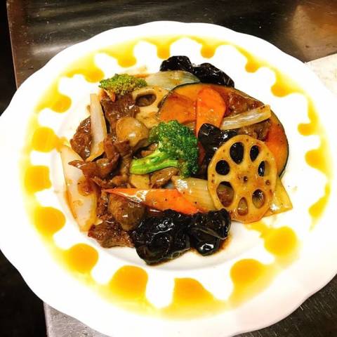 牛肉とオイスターソースの炒め