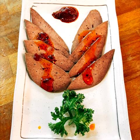 八角塩レバの冷菜