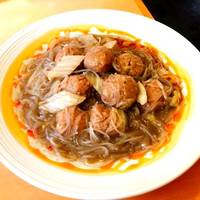 肉団子と春雨の塩炒め