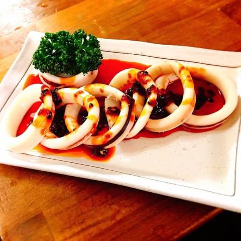 イカリンクの辛味和え