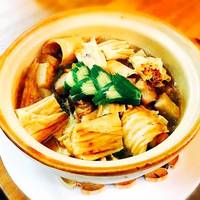 中華干し湯葉の土鍋煮