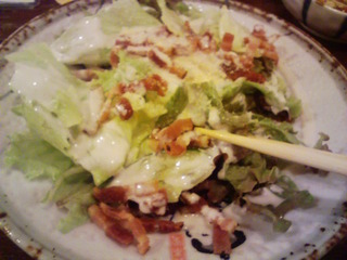 ベーコン温玉シーザーサラダ