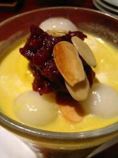 かぼちゃとココナッツの白玉ぜんざい