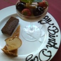 お誕生日コースのデザート