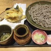 穴子と旬野菜天ぷら蕎麦