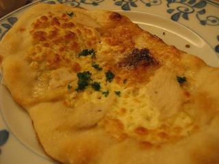 小海老と焼きねぎのピザ