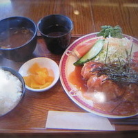 あんかけ唐揚げ定食