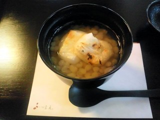 白小豆ぜんざい