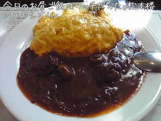 オムレツライス　ハヤシソース