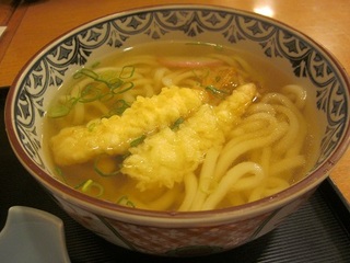 海老天ぷらうどんとまぐろたたき小丼