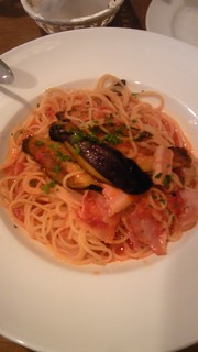 ナスとベーコンのトマトソース