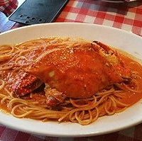 渡り蟹のスパゲティ