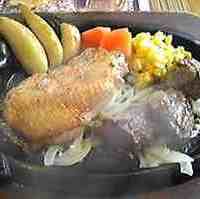 カットステーキとチキンステーキ