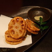 レンコンのはさみ揚げ