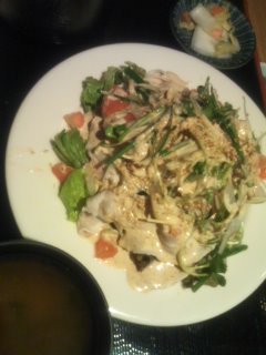 豚肉のしゃぶしゃぶランチ