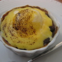 焼バナナのデザートグラタン