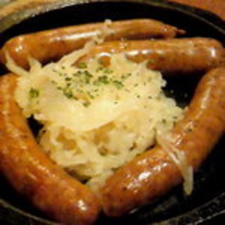 生チョリソーの鉄板焼き