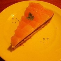 オレンジとチョコレートのタルト