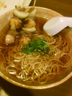 とり串とかけそば