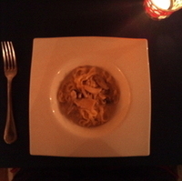 ポルチーニとシメジのクリームソース