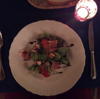 有機野菜とイタリア産生ハム・フォアグラ・…