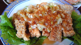 若鶏の甘酢しょうゆ