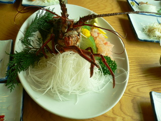 伊勢海老の活造り